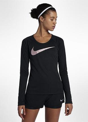 Спортивная кофта лонгслив nike running dri-fit miler