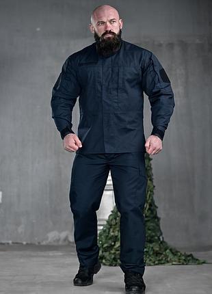Тактичний костюм уставний ender синій дснс 9