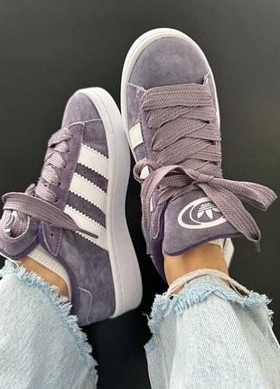 Кросівки adidas campus '00s shadow violet / cloud white