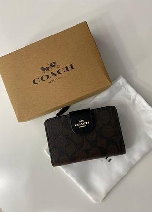Шкіряний гаманець коач коуч coach
