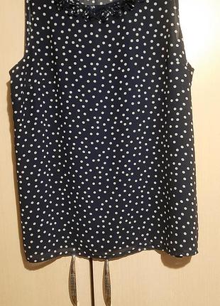 Блуза женская тонкая в горох, размер л/хл.