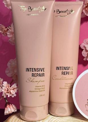 Шампунь та кондиціонер top beauty intensive repair