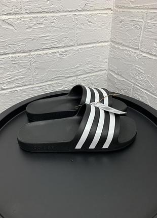 Тапки шльопанці adidas aqua оригінал нові чорні літні