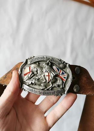 Винтажный ремень 1991 made in ausa british by birth