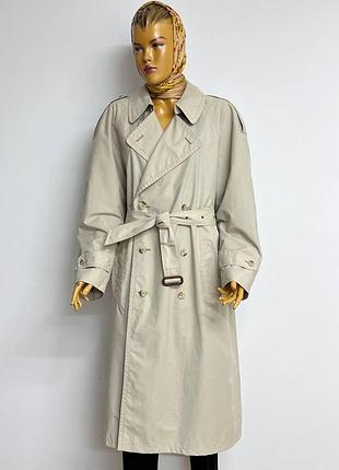 Massimo dutti винтажный бежевый базовый двубортный оверсайз тренч плащ пальто винтаж мускулиный объемный s m l