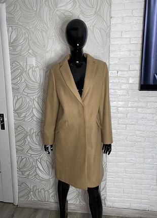 Демисезонное пальто цвет кэмэл marks & spencer, xxl 52р.