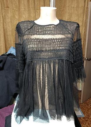 Zara оригинал кофточка вечерняя легкая