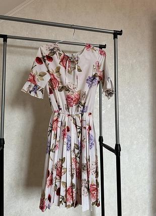 Платье короткое плиссе