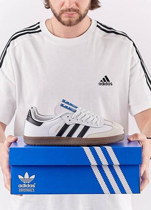 Чоловічі кеди adidas originals samba white (самби)