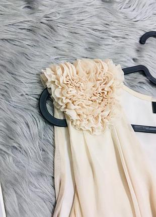 Бежевое платье с эполетами h&m 6