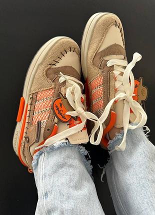 Кроссовки branco adidas forum mod low jack o’lantern