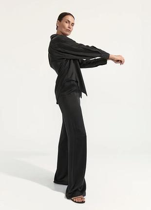 Стильні шовкові брюки штани палаццо h&m,100% шовк🔥🔥🔥