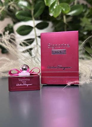 Оригинальный миниатюрный парфюм парфюм парфюмированная вода salvatore ferragamo signorina ribelle