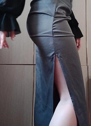 Макси юбка юбочка макси карго юбка3 фото