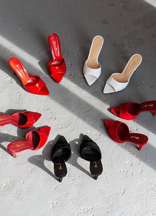 Шлепанцы на каблуке