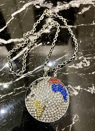 Кулон рэпперский bling bling глобус