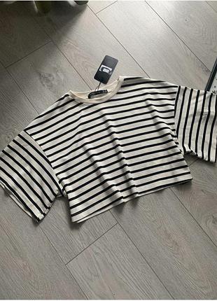 Топ футболка в полоску