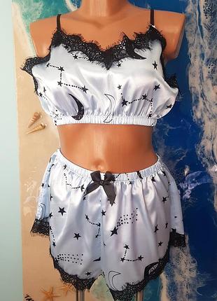 Нежная пижама✨ топ и шорты✨ для отдыха shein
