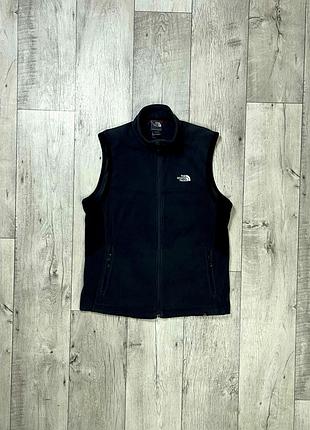 The north face polartec жилетка l размер флисовая черная оригинал