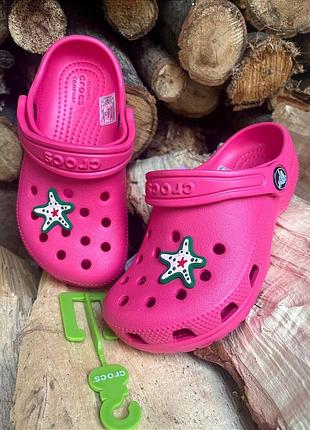 Дитячі крокси сабо crocs classic kids pink дитячі крокси crocs crocs