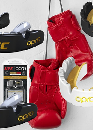 Капа opro gold braces під брекети доросла (вік 11+) white/gold , black/gold