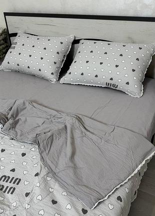 Постільна білизна жатка з літньою ковдрою, євро