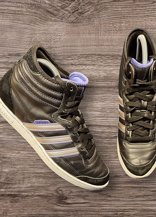 (63) adidas. женские, подростковые хайтопы. размер 38 2/3 стельки 24 см