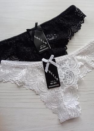 Комплект(2шт) мереживних трусиків на розмір xs-s
