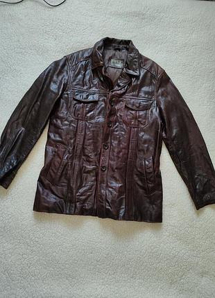 Шкіряна чоловіча куртка aviatrix