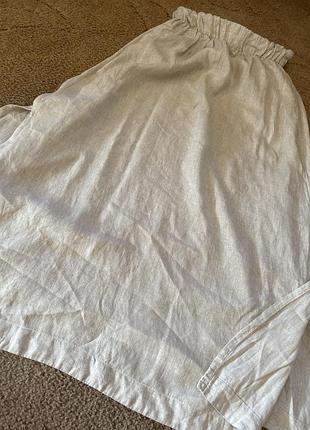 Юбка макси лен