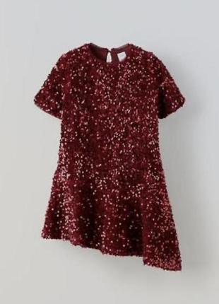 Нарядное платье zara 11-12 лет, 152 размер