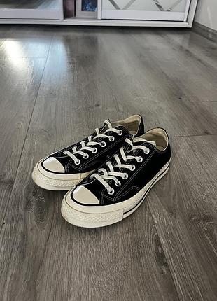 Converse chuck 70 low black/white кеди