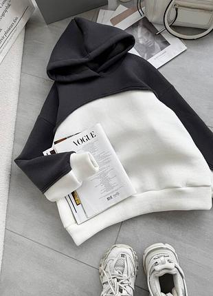 Базовий теплий худі оверсайз 2