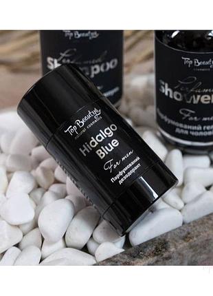 Дезодорант для чоловіків сухий парфумований з пробіотиком hidalgo blue top beauty 50 мл (00197)