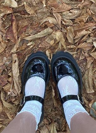 Туфлі чорні mary jane на платформі house