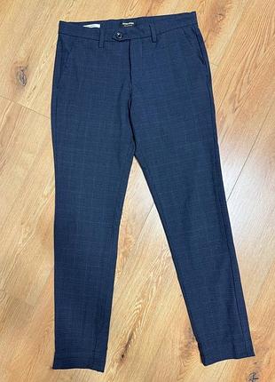 Брюки брюки мужские синие slim jack&jones, размер xl - 2xl