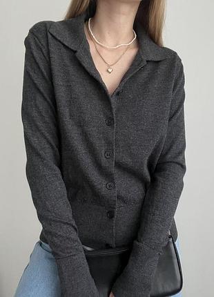Серый кардиган cos