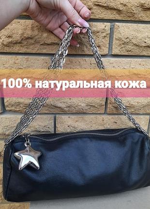 Итальянская кожаная сумка pollini