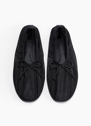Балетки женские черные в сетку hm new