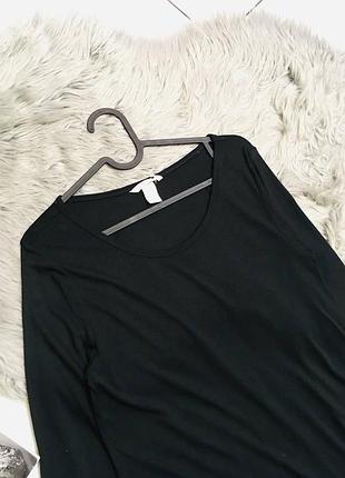 Чорний лонгслів h&amp;m 3