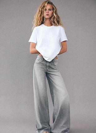 Джинси широкі палаццо elepant leg від zara, 44, 46р, оригінал