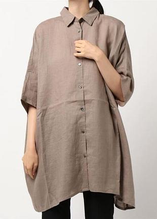 Crème boheme туніка сукня оверсайз з льону