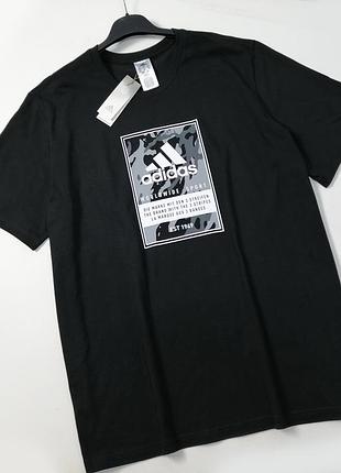Оригінальна бавовняна футболка adidas