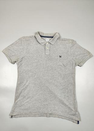 Поло crew серое