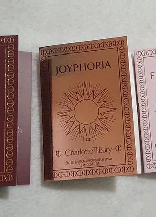 Фирменные пробники ароматов charlotte tilbury - joyphoria, more sex, love frequency