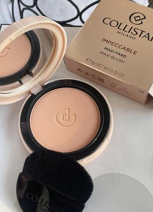 Оригінал. collistar impeccable maxi blush рум'яна 👉🏻 відтінок 01 sabbia 9 гр