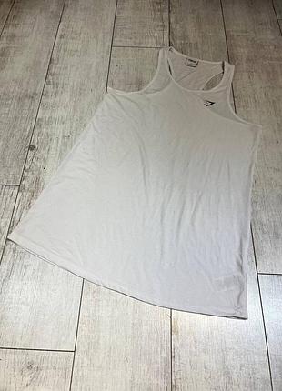 Мужская белая майка gymshark