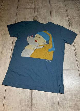 Женская футболка с котом Ripndip rip n dip футболка