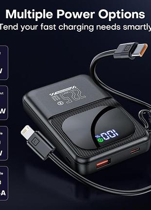 Повербанк, 10000 mah заряжается 3,5 часа и хватает на два заряда телефона.
компактный,но тяжеленький.5 фото