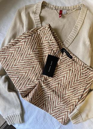 Новые песочные шорты с карманами zara
